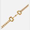 Horsebit Metal Chain Belt Lock Pendant Waist Golden Chain for Body Dress Mini Fashion Woman Decorative Dress Accessories