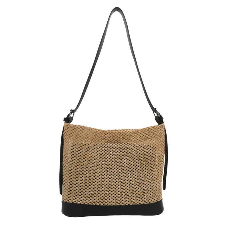 Summer Straw Bag Ethnic Style Armpit Bag Fashionable Simple Mother Bag Niche Versatile Shoulder Bag