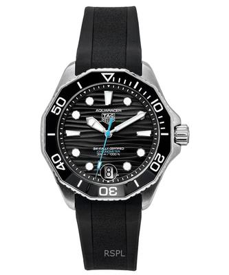 Aquaracer Rubber Strap Black Dial Automatic Diver's WBP5110.FT6257 300M Men's Watch
