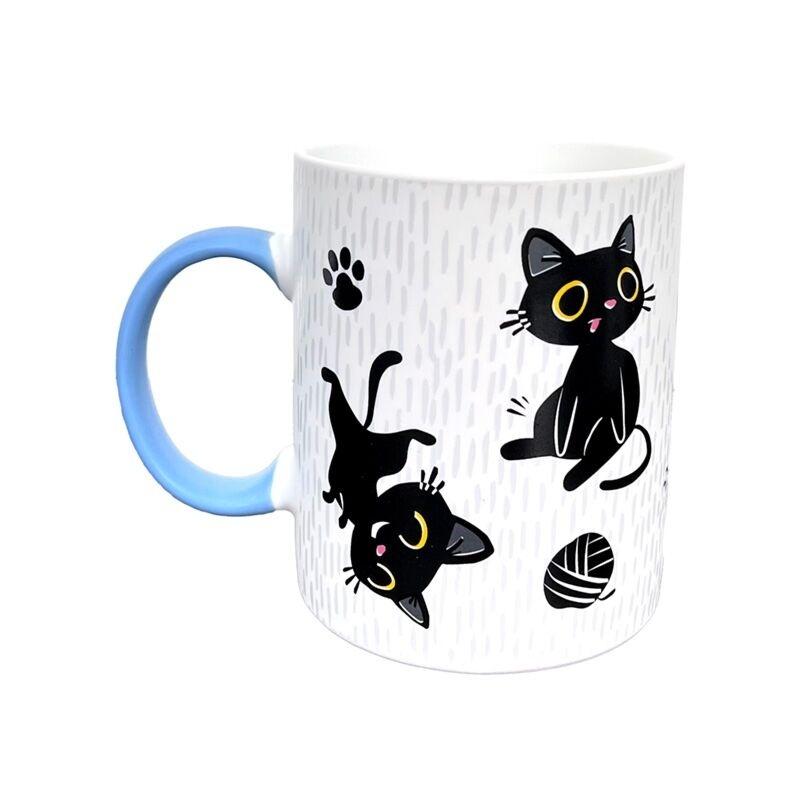 Pkmug992 kubek porcelanowy lucky the black cat