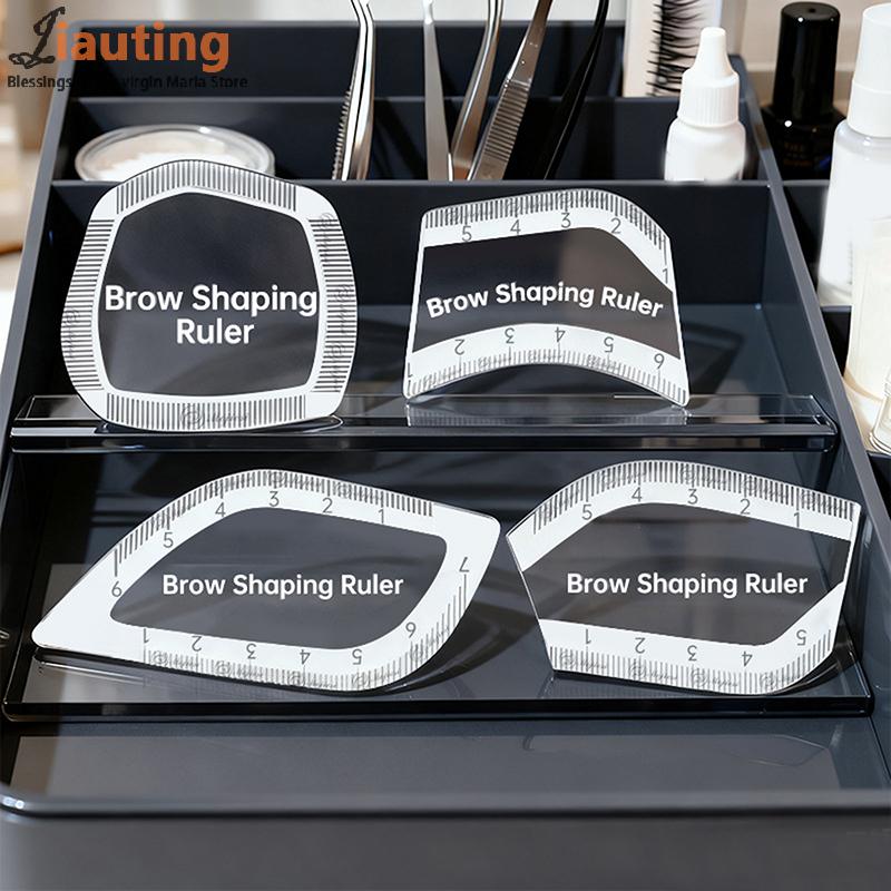 1PCS Brow Mapping Ruler Eyebrow Shaping Ruler 1 Minute Fast Drawing Design Brow Easy Tool Microblading Permanent Makeup Stencils