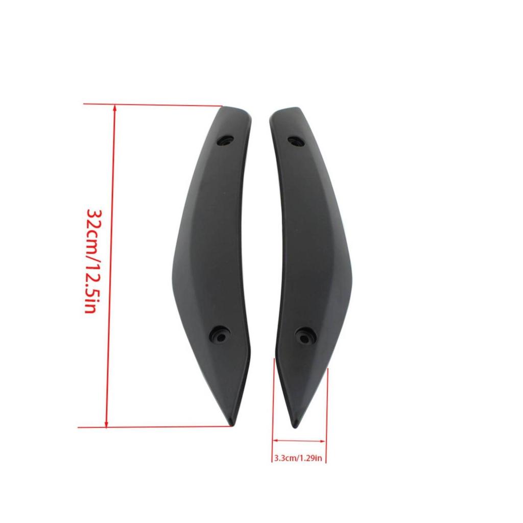 Low-Profile Motorcycle Windshield Trim Easy to Install, Tapered,