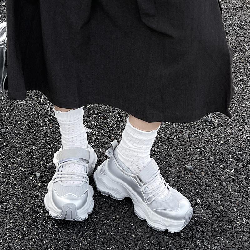 Mesh Women Platform Sneakers Casual Flats Sport Shoes Summer Brand Breathable Running Shoes Sandals Hiking Mujer Zapatos