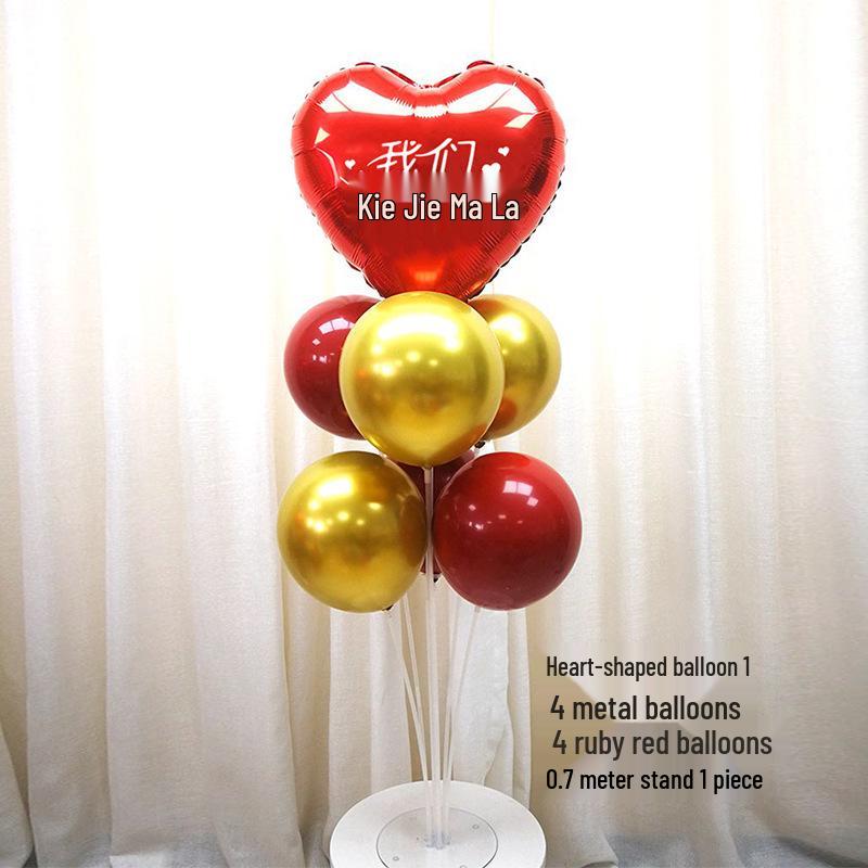 Wedding Venue Table and Wall Balloon Decorations