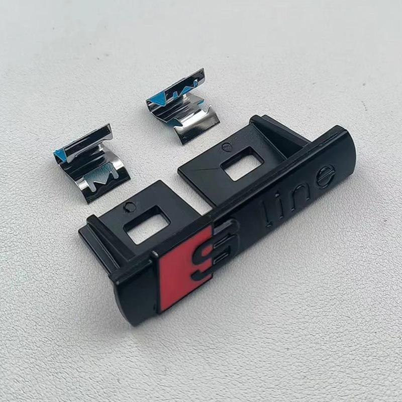 NEW hot Sline Metal Logo Car Sticker Aluminum Emblem For hot S Line Quattro A1 A3 A4 A5 A6 A7 A8 Q2 Q3 Q5 Q6 Q7 Q8 Accessories