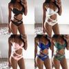 Premium Quality Five Colors Summer Sexy Women Bandage Cross Push-up Bikini Set Bathing Suit