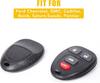Fjernkontroll Nøkkelhus Deksel Nøkkelfri For GMC Chevrolet Buick Cadillac 4 knapper