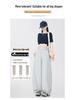 American-Style Ruffled Waistband Cargo Pants: 2026 Fashionable Slimming Women's Wide-Leg Balloon Pants for Spring/Summer