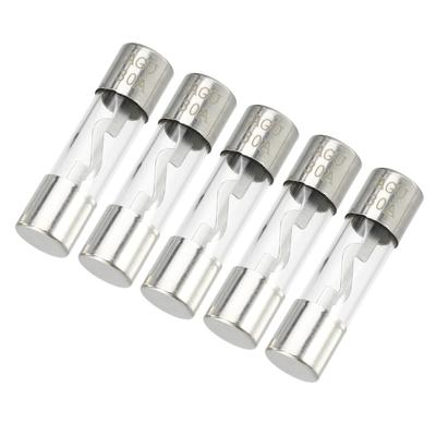 Partuto Set of 5 10x38mm 0.39x1.50" 30A Universal AGU Glass Fuse - Car Fuse