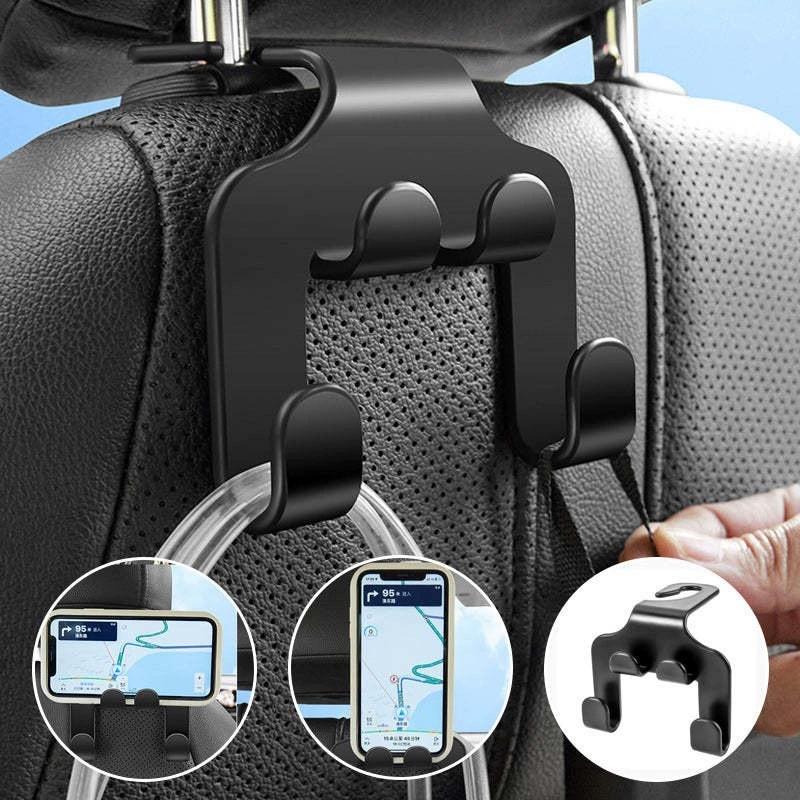 Multi Functional Car Hook, Made of ABS Material. Seat Backrest Storage. Easy To Reach and Use. Car Interior Supplies