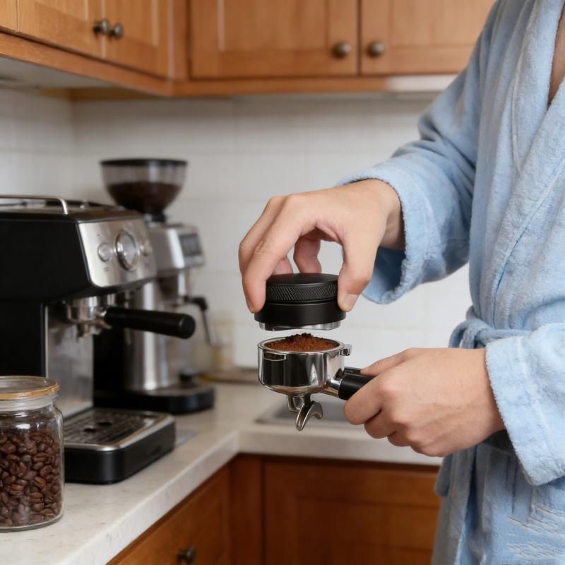 2026New 51/53/58mm Coffee Tamper 3 Angled Slopes Palm Tamper Coffee Distributor Espresso Distribution Tool Coffee Accessories