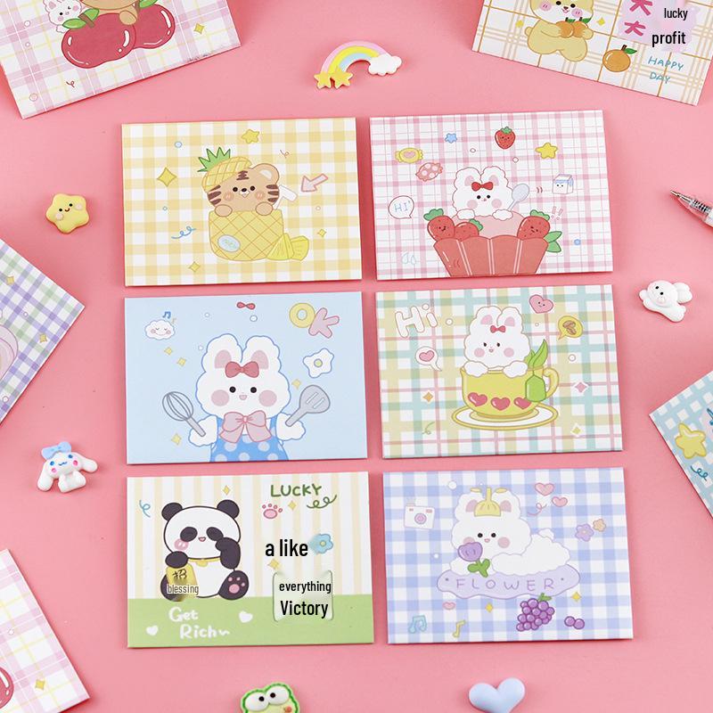 Customizable Creative Rabbit Christmas Card: Perfect Student Gift, Birthday Blessing, or Cute Pet Party Favor with Small Envelope