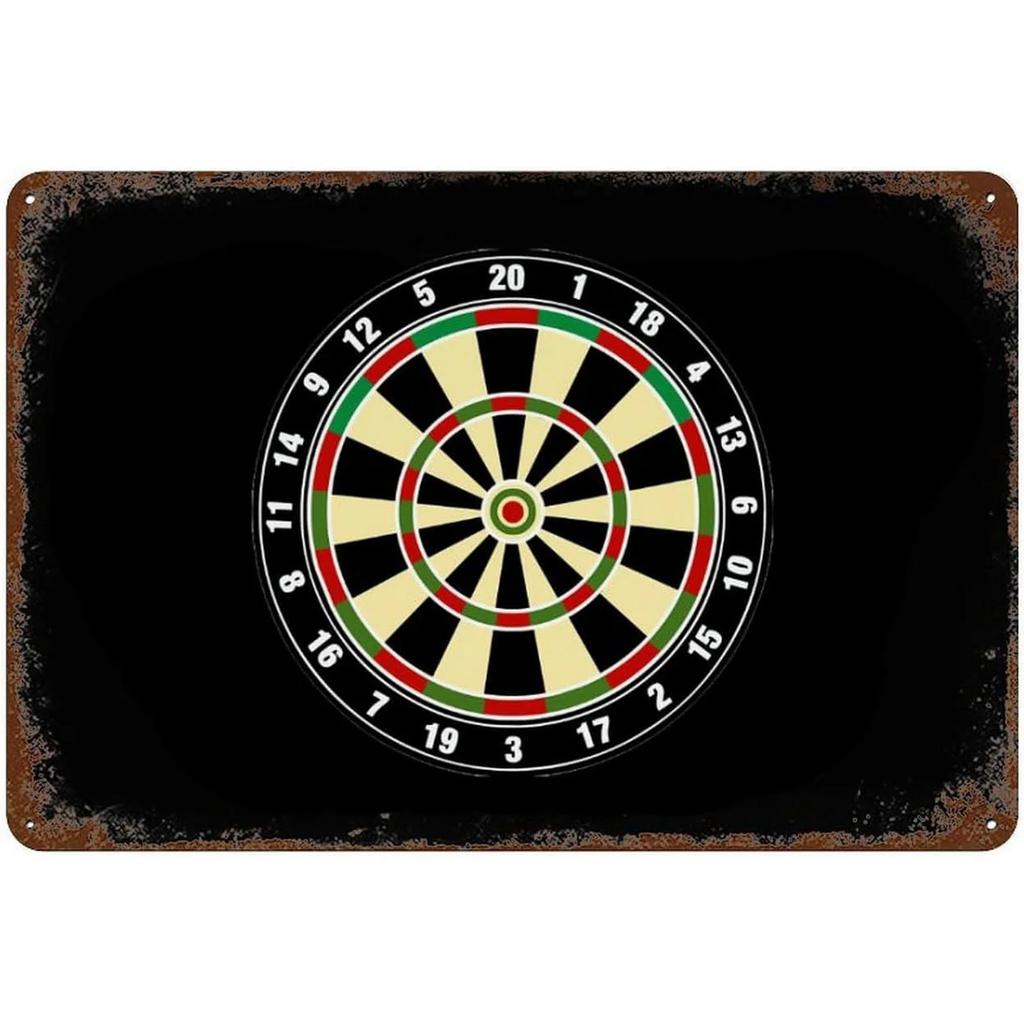 Metall Blechschilder Dartspieler Wanddekoration Plakette Vintage Kunst Poster Eisenmalerei für Man Cave Zuhause Café Spielzimmer Club Bar