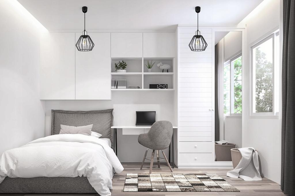 Hanging Lamp, Ceiling Chandelier, Wire Shade, Led