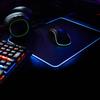 Gaming Rgb Mouse Pad With Led Lighting Non Slip Rubber Desk Mat Large Size For Esports And Office