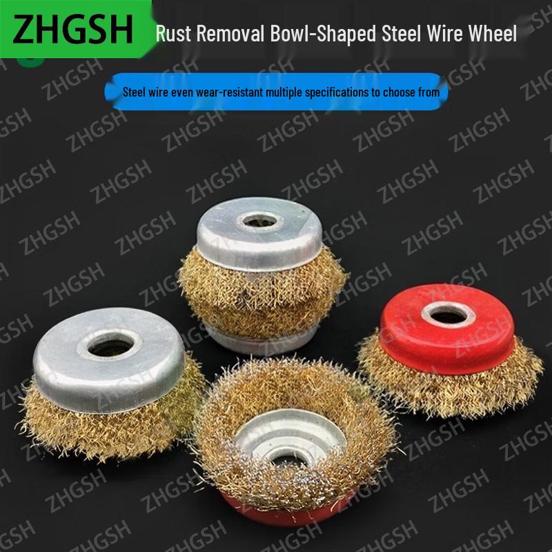 ZHGSH Angle Grinder Steel Wire Bowl Brush