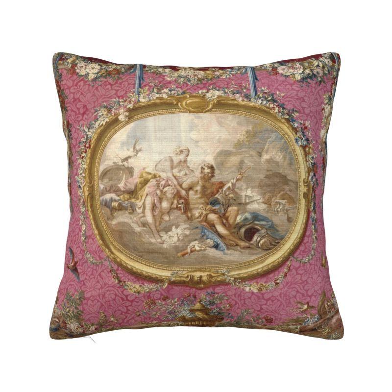 Custom Vintage Rose Victorian Angel Pillow Covers Home Decoration Luxury Cushion Cover Square Pillowcase