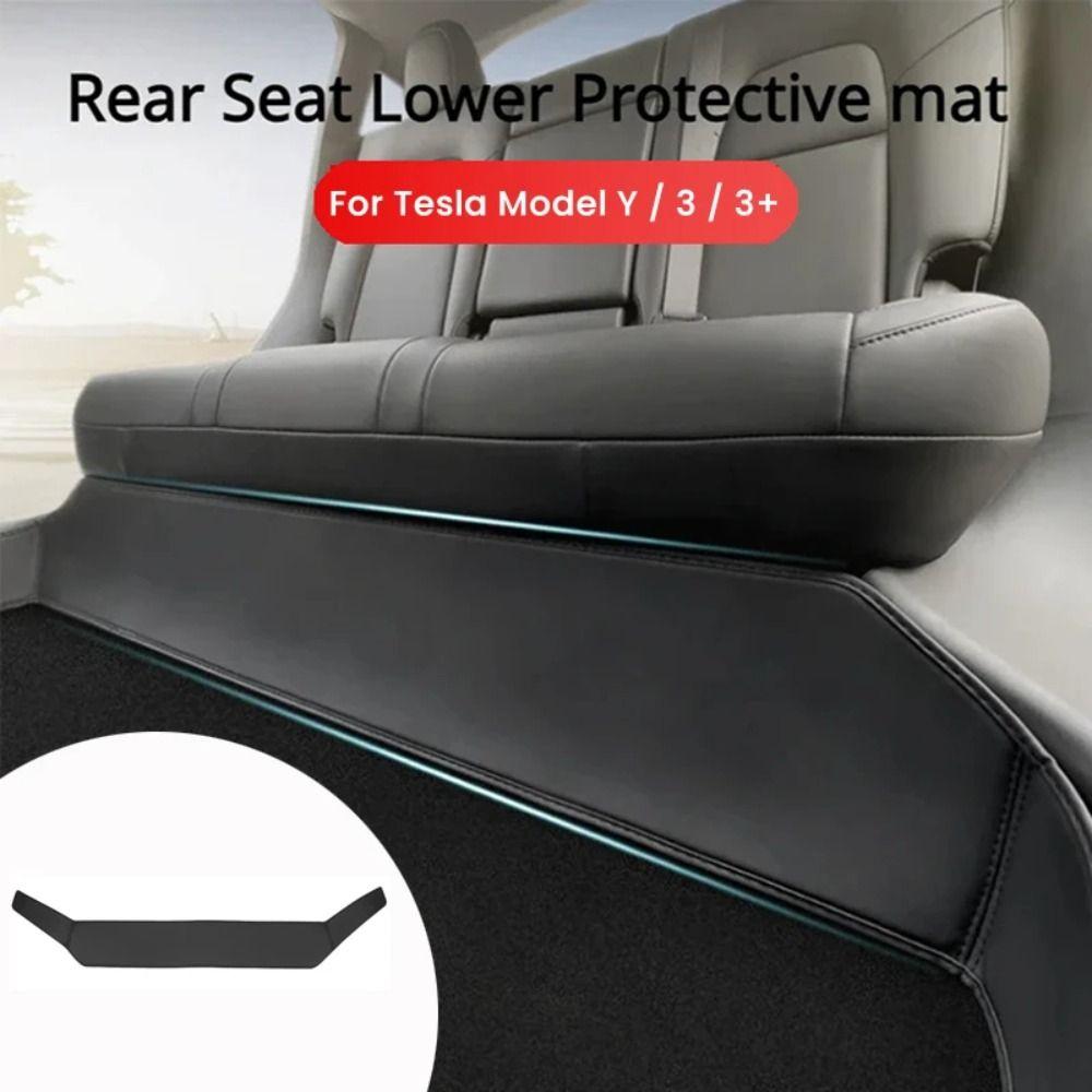 Durable Rear Seat Protective Mat Seat Lower Protector for Tesla Model Y Model 3 Car Interior