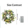3D 45cm Easter Simulation  Olive Leaf Vine Wreath, Artificial Flower Glowing Home Decor Wall Hanging