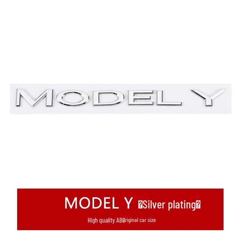 Tesla Model Y & 3 Front/Rear Trunk English Letter Logos Sticker