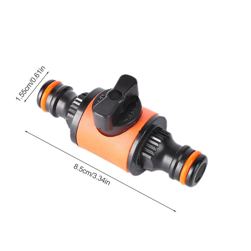 Garden Hose Shut Off Valve, Pipe Connector & Coupler for Water Stop, Irrigation System Repair, Garden Faucet Fitting