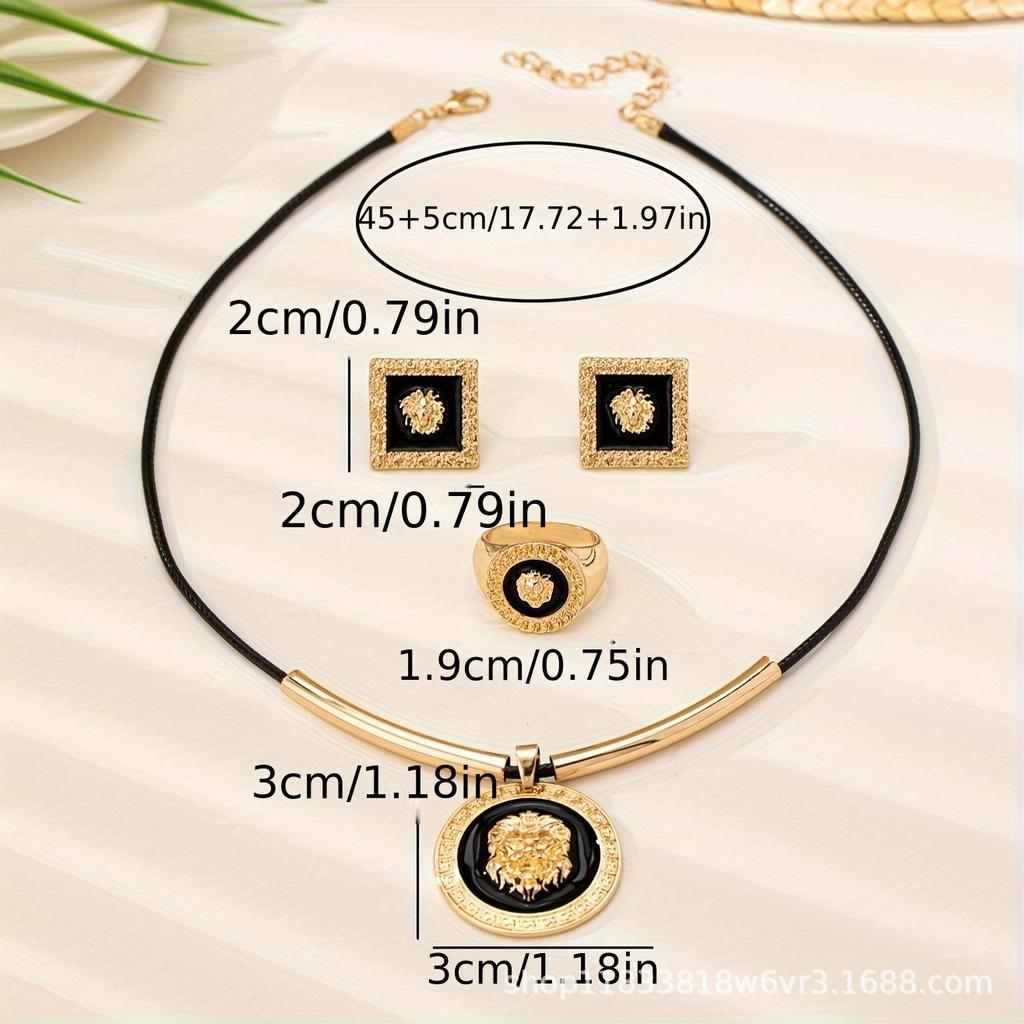 Fashion  Jewelry Set Necklace Earrings Ring  For Women Ladies