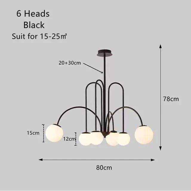 Nordic Living Room Chandelier Modern Simple Magic Bean Molecule Internet Celebrity Creative Personality Ins Clothing Store Lamp