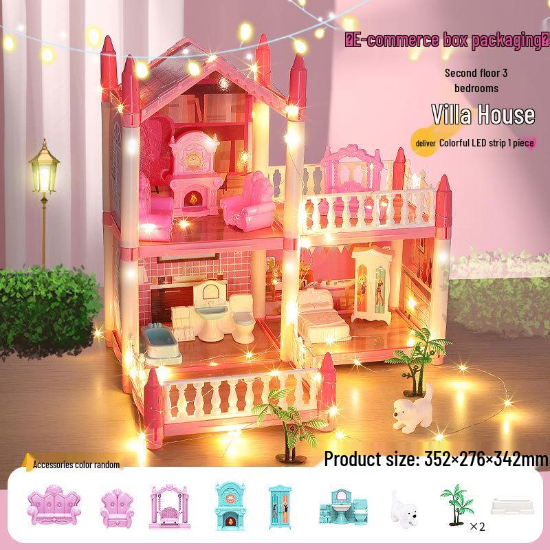 Princess Castle Dollhouse: Interactive Educational Toy for Girls