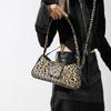 French Style Underarm Bag For Women Brown Black Leopard Handbag Clutch Bag Female Vintage PU Leather Crossbody Bags Versatile