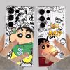 Cute Crayon Shin Chan Case for Samsung Galaxy S26 S20 Plus S24 S22 FE S21 S25 Edge Note 20 Ultra 10 S23 Ultra Phone Cover