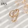 Strong Buckle Brooch English Letter with Sparkling Rhinestones, Lightweight Thin Design Lapel Anti-oxidation Pin, Electroplating Anti-Oxidation Badge