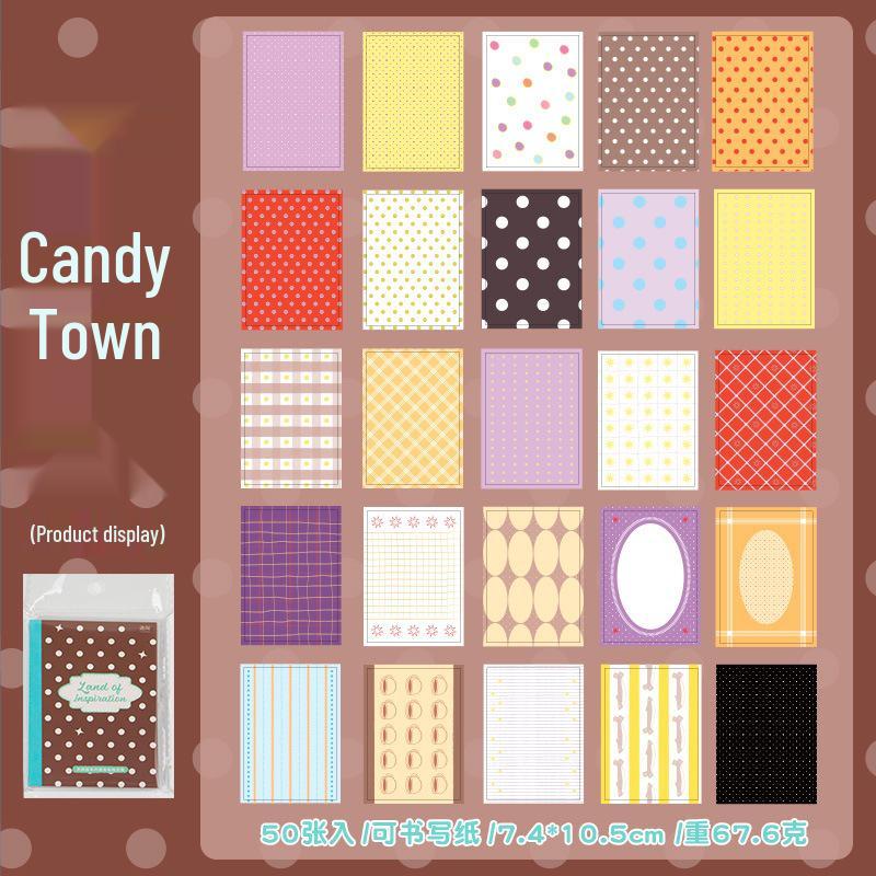 Inspiration Country Doodles Sticky Note Book, Tearable & Stickable Polka Dots Journal Refill M5