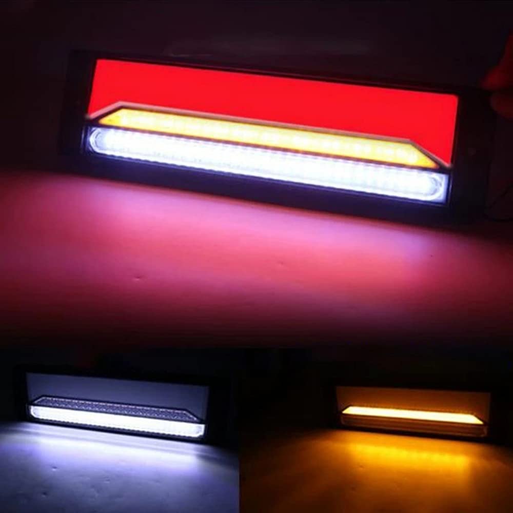 LED Tail Light with Flowing Turn Signals for and Light Universal one+lifestyle Trailers, Trucks, Trucks, Fit, 12V/24V (Smoke)