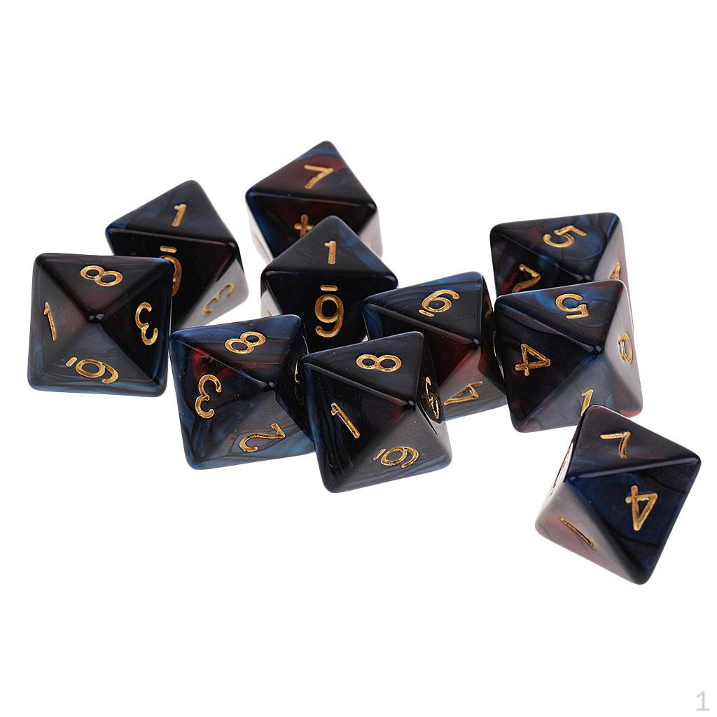 

Восьмигранный набор кубиков для захватывающих игр Red Blue