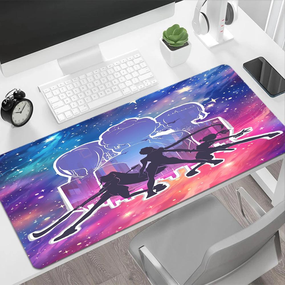 Kpop Huntrx Magical Girls Anime Fantasy Hunters Large Mouse Pad Gaming Laptop Mouse Pad Computer Desk Mat Nonslip Rubber Base Gaming Accessories Ideal