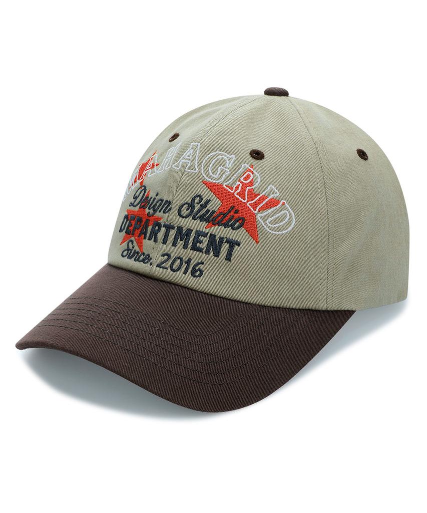 MAHAGRID Department Star Two-Tone Cap Beige(Mg2Fsmab28A)