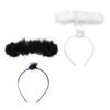 Cartoon Angel Cool Devil Headband Feather Hair Hoop Stage Hairbands