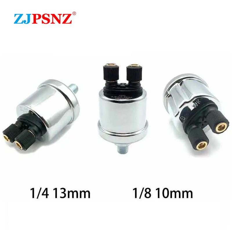 VDO Oil Pressure Sensor 1/4NPT 1/8NPT 10MM 13MM Universal 0 to 10 Bars Stainless Crew Plug Alarm Pressure Sensor Universal
