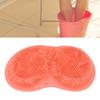 Shower Foot Scrubber Silicone Skid Resistance Shower Foot Massager Mat with Strong Suction Cups for Men Women