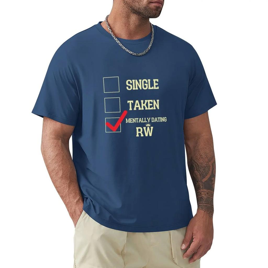 Mentally Dating Robbie Williams T-shirt Plain Quick-drying Heavy Weight T Shirts for Men