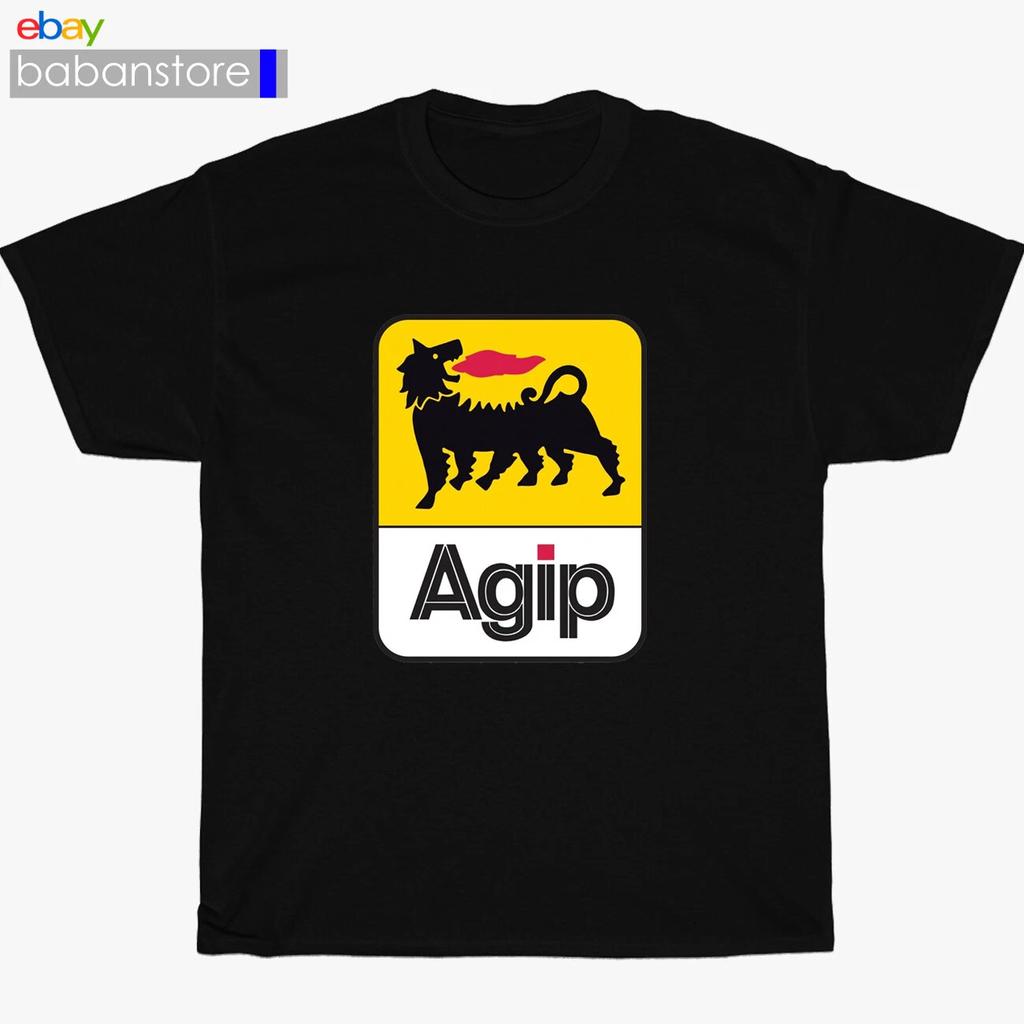 New Agip Racing Logo Black/White/Grey/Navy T Shirt Size S-5XL