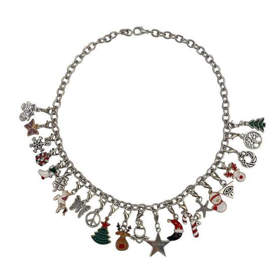 2025 Christmas Advent Calendar Bracelet Set 24 Day Countdown Jewelry Box with Santa Reindeer Tree Charms Surprise Xmas Gift