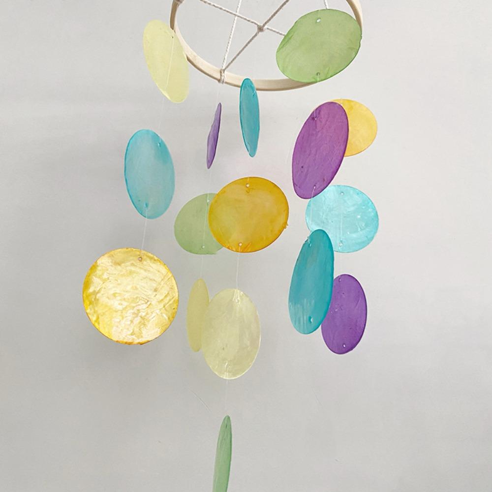 Přírodní mušle Mušle Zvonkohry S Jasnými Zvuky Lapače Snů Kreativní Mušlový Přívěsek Balkon