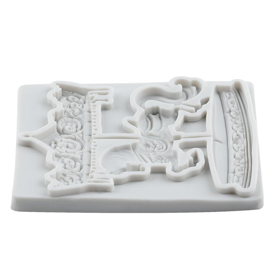 Silikonová forma na kolotoč Merry-Go-Round Formičky na fondán Nástroje na zdobení dortů Téma dortu Dezert Zdobená forma na čokoládu Cukroví