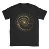 Unisex Unisex Tshirts Fibonacci Golden Ratio Vintage Cotton Tees Short Sleeve Geek Math T Shirts Crewneck Tops Printing