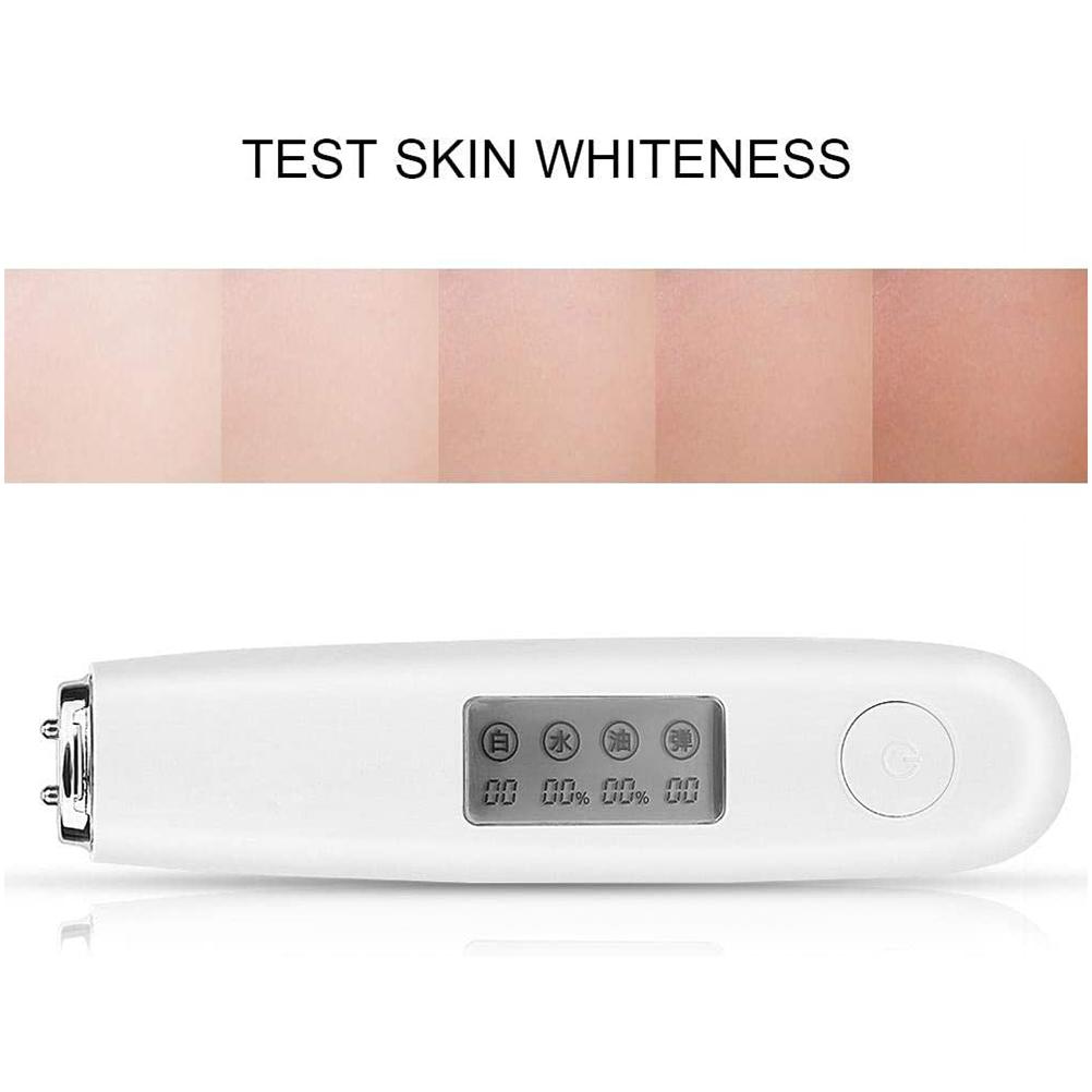 

Детектор влажности кожи Портативный анализатор содержания жира на лице Монитор по уходу за лицом белый