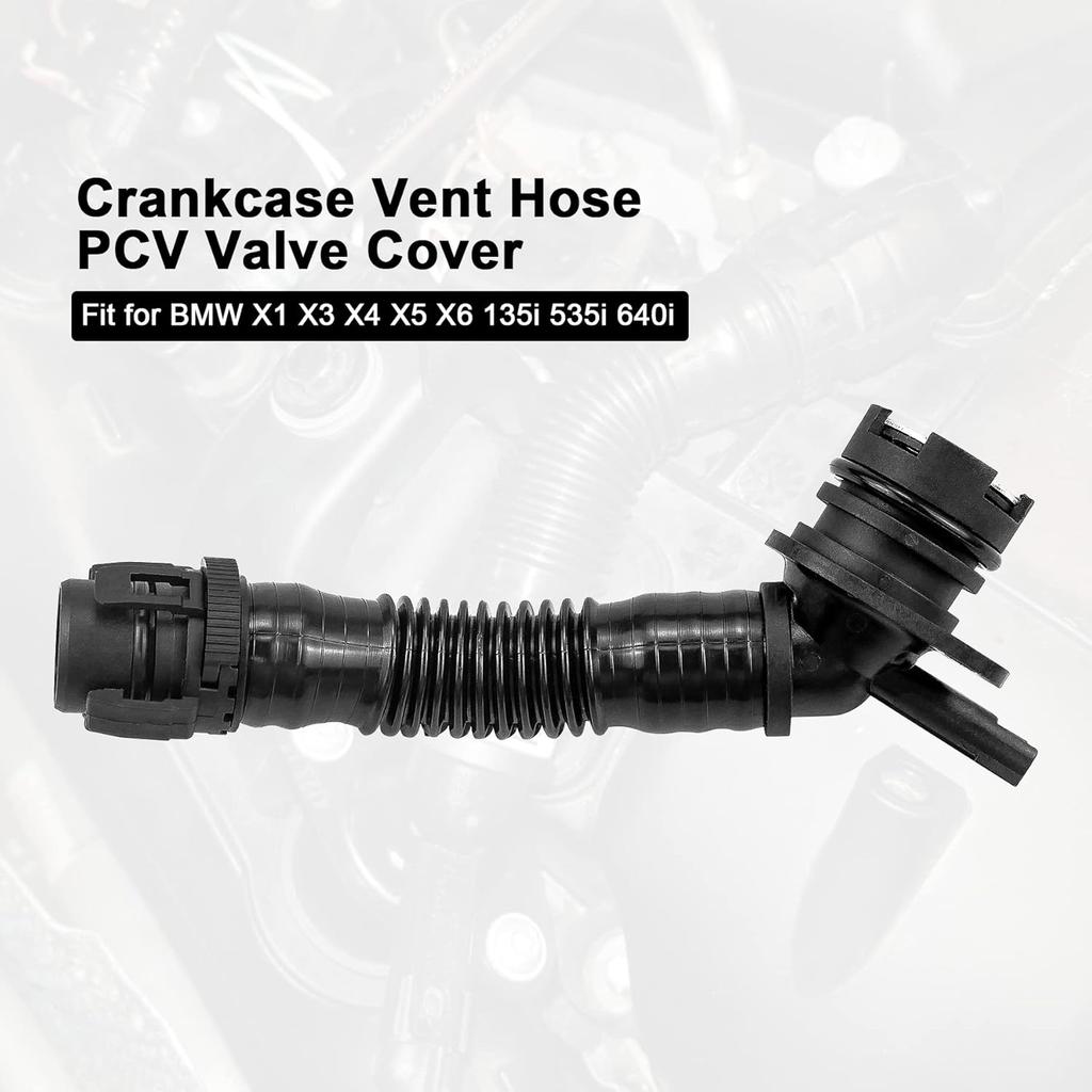 11127584128, Crankcase Vent Hose From Valve Cover For BMW X1 X3 X4 X5 X6 135I 535I 640I