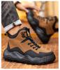 Men's Lightweight Steel Toe Safety Shoes: Anti-Smash, Anti-Puncture, Breathable, Fashionable, and Wear-Resistant Work Footwear.