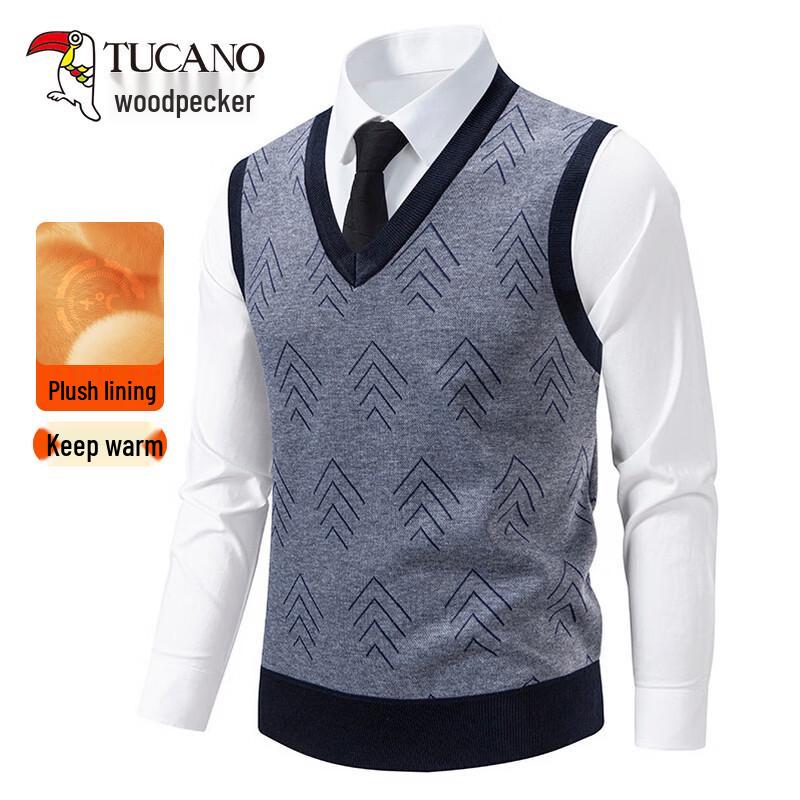 TUCANO Men s V-Neck Fleece-Lined Thermal Vest 2XL