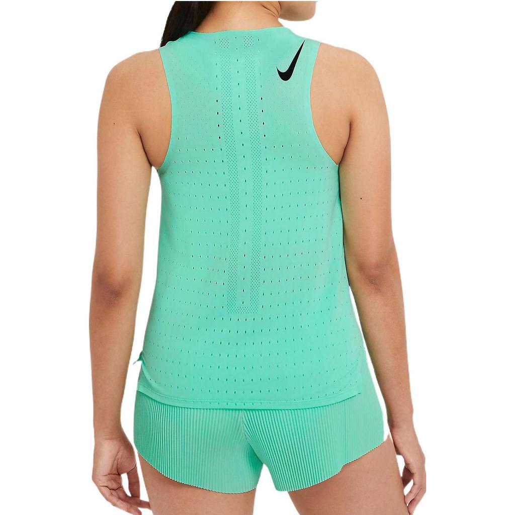 Nike Aeroswift Breathable Running Vest Women Tops Green CZ9386-342